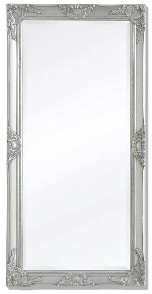 243685 vidaXL Espelho de parede, estilo barroco, 120x60 cm, prateado