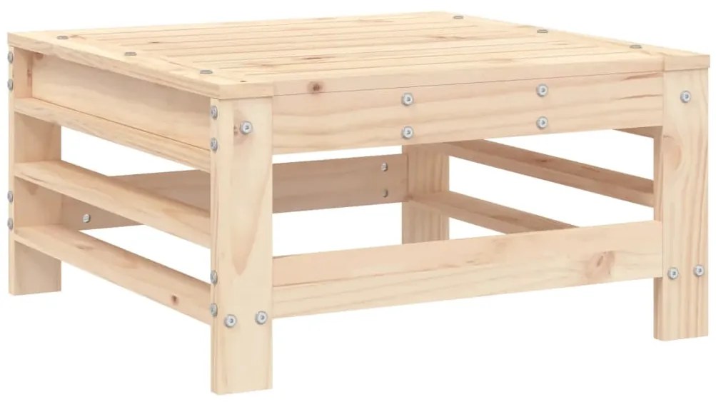 6 pcs conjunto lounge de jardim pinho maciço