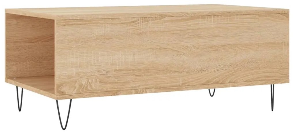 Mesa de centro 90x50x36,5 cm derivados madeira carvalho sonoma