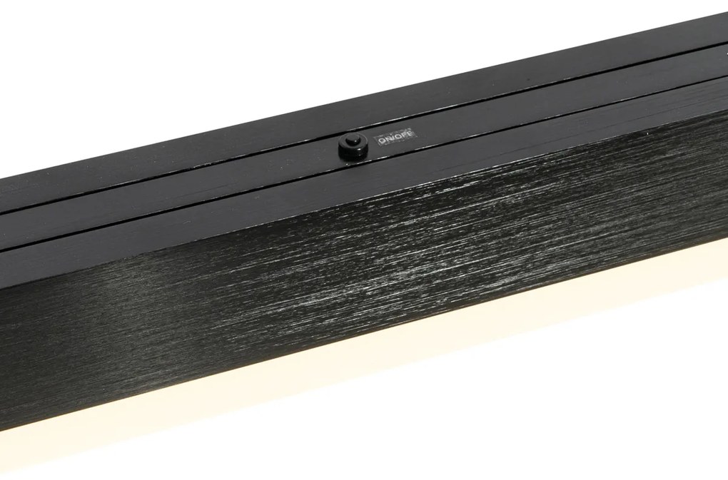 Candeeiro Pendente Ajustável Preto c/ LED Dimerizável - Lamba