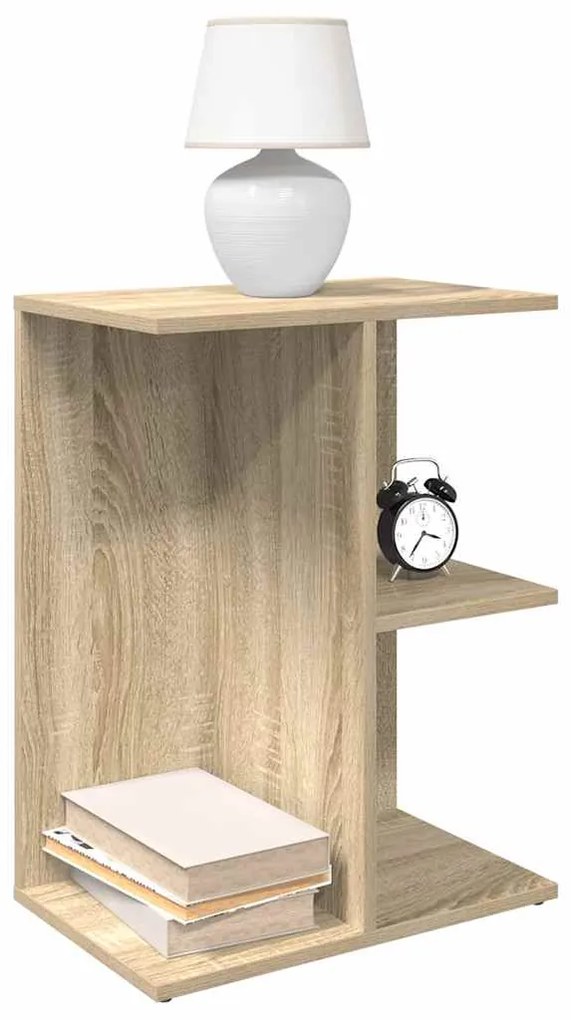 vidaXL Mesas cabeceira 2pcs 46,5x29x61cm deriv.madeira carvalho sonoma