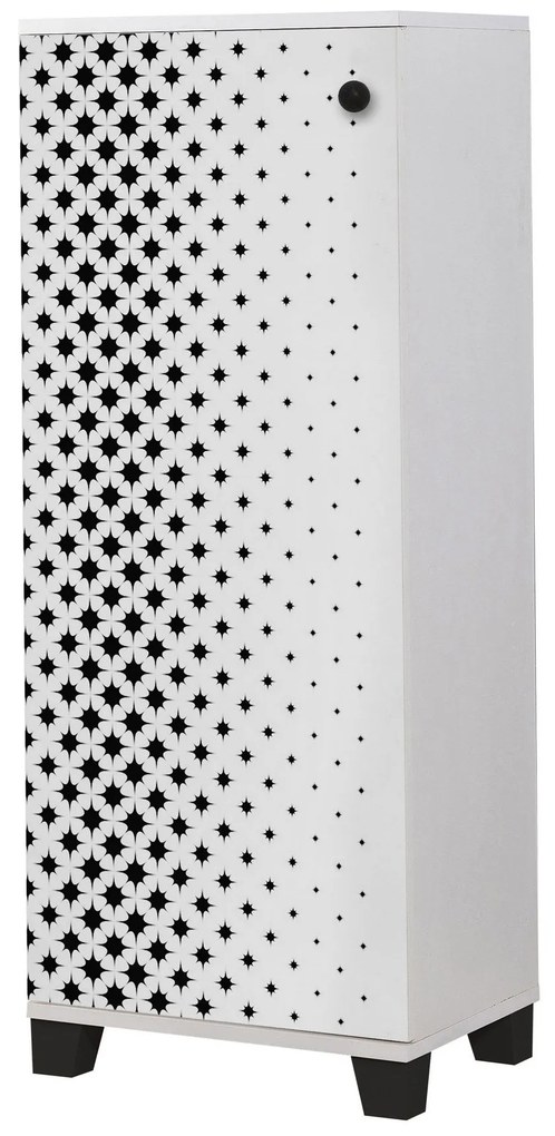 Sapateira Filinta – Branco/Preto – 50 cm x 127 cm x 38 cm