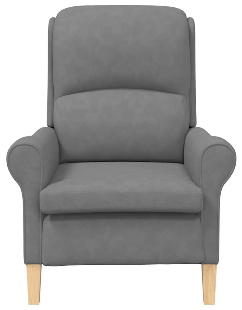 Cadeira Cinza Escuro 52 cm em Microfibra