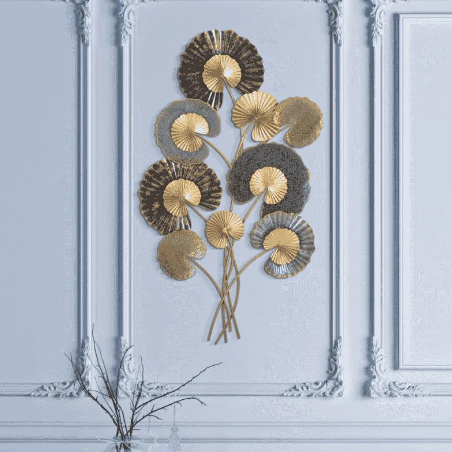 PAINEL DE PAREDE DE FERRO 3D  WEB -C- CM 63,5X4X109,5CM MULTICOLOR