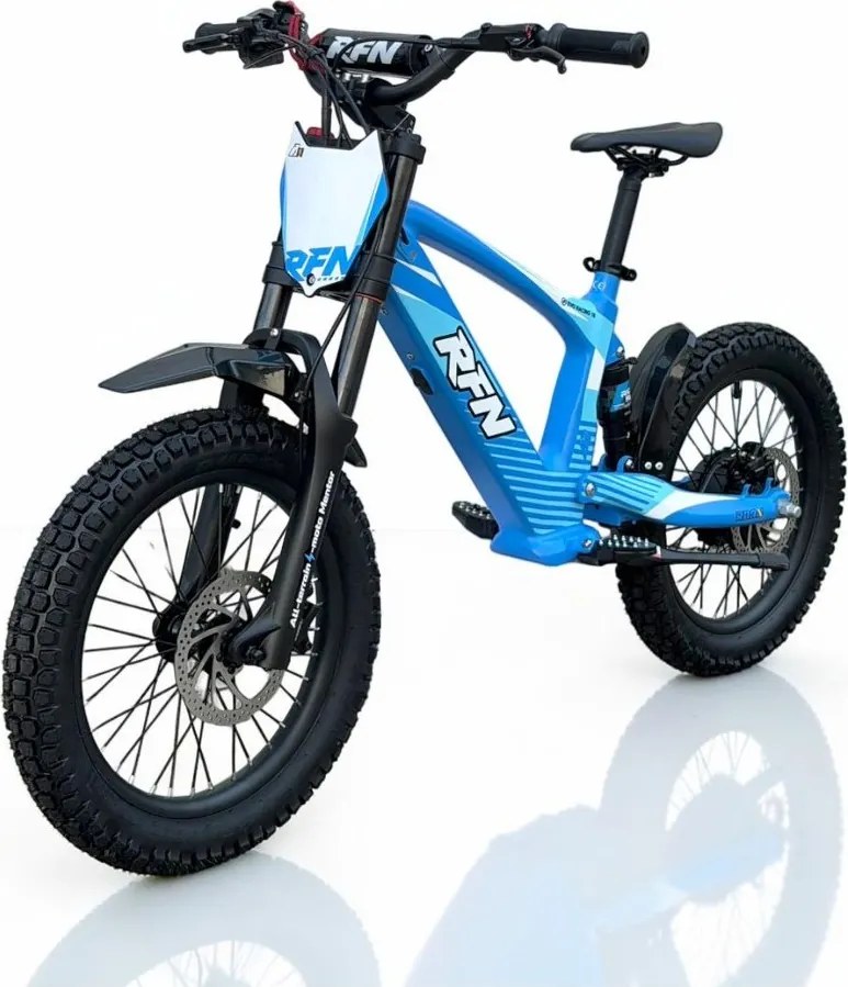 Bicicleta elétrica infantil 500W Roan RXF Evo Racing 18" Azul
