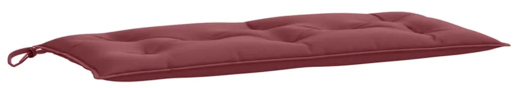 Almofadões banco jardim 2pcs 100x50x7cm mesclado vermelho tinto