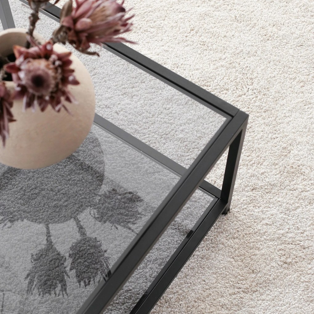 Mesa de Centro Astro – Fume Black – 90x40x60 cm