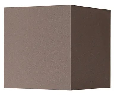 Candeeiro de parede exterior castanho ferrugem com LED 2-luzes IP54 - Edwin Moderno