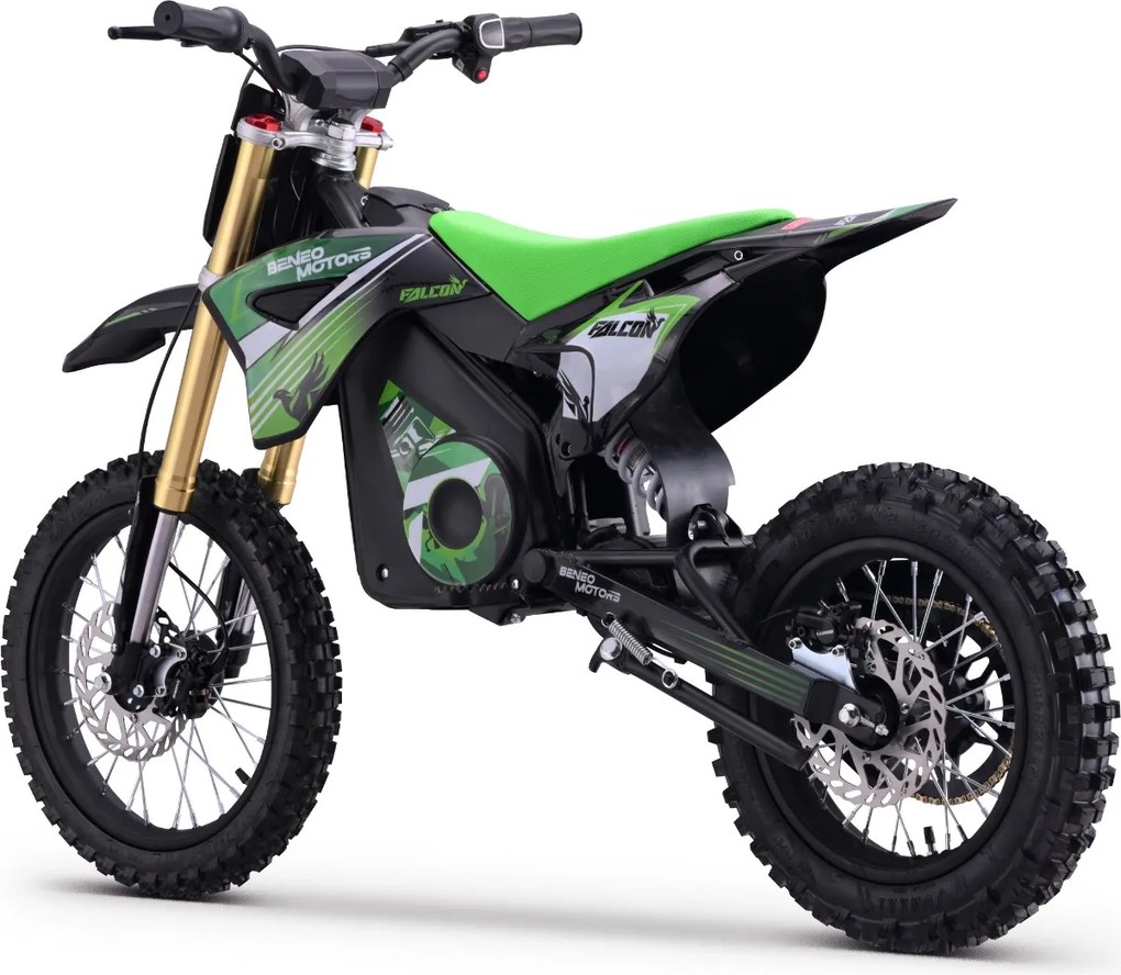Moto elétrica de cross para crianças Motors Falcon 1600W Verde