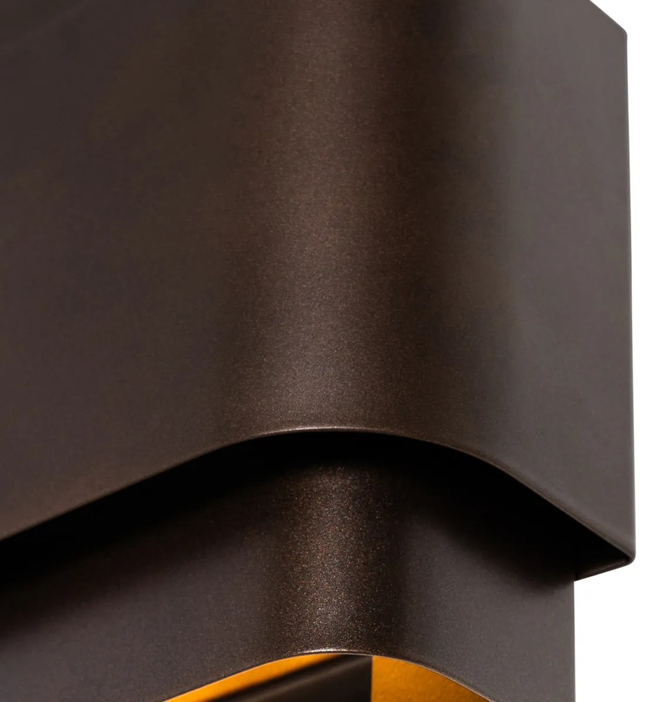 LED Candeeiro de Parede Inteligente Bronze Escuro 2-Luzes Incl. 2 Wifi G9 - Coen Moderno