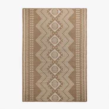 Tapete Retangular Em Polipropileno Ariane Beige De Amêndoa & 160 X 230 Cm - Sklum