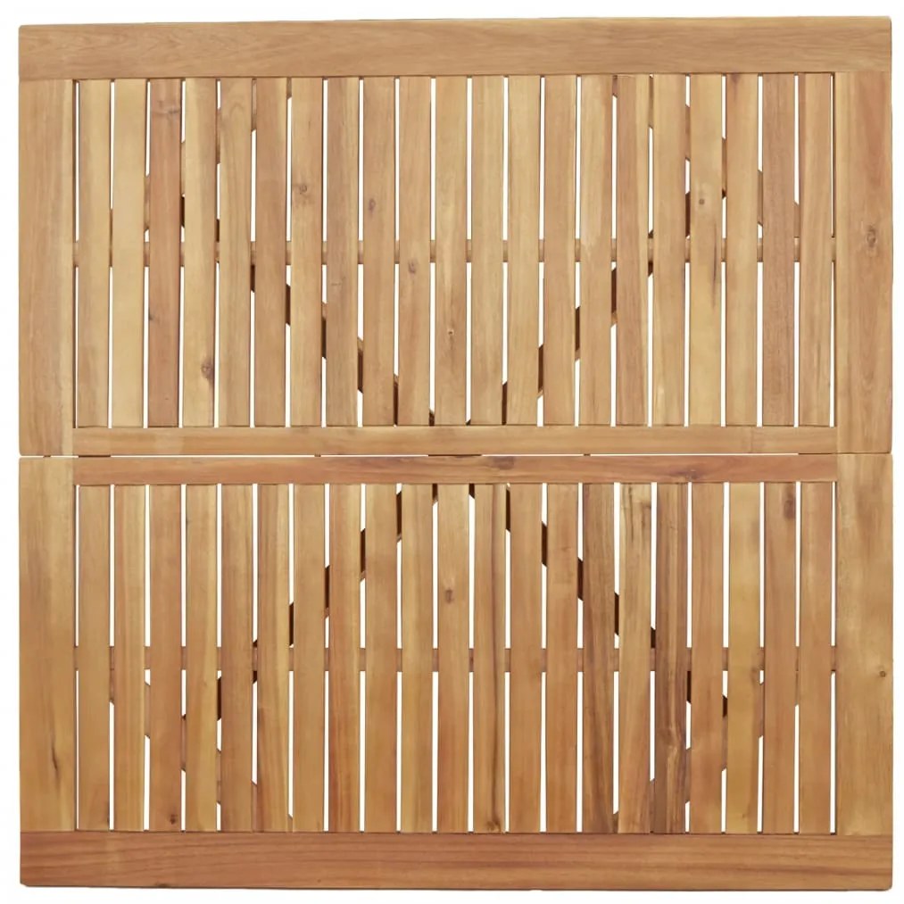Mesa de jardim quadrada 110x110x75 cm madeira de acácia maciça