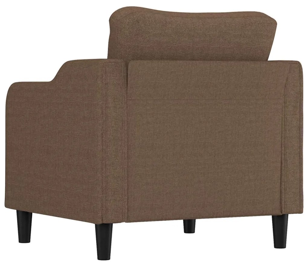 Poltrona 60 cm tecido castanho