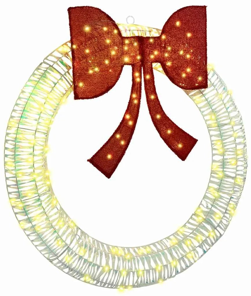 vidaXL Guirlanda com 150 LEDs Branco quente 120 cm PET