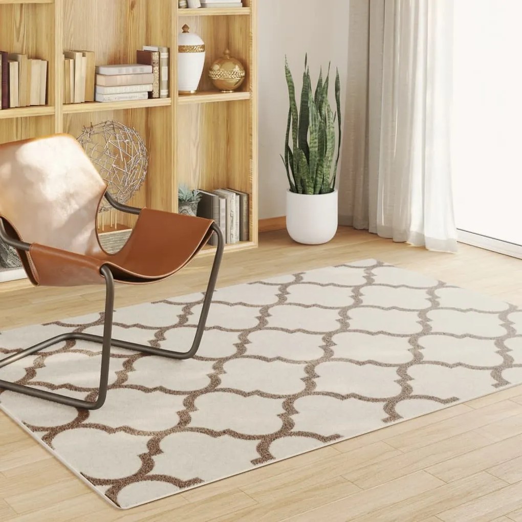 vidaXL Tapete pelo curto antiderrapante int./ext. 160x230 cm multicor