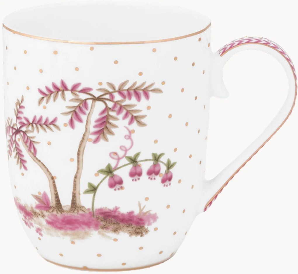 Canecas de porcelana Jolie Dots, conjunto de 2