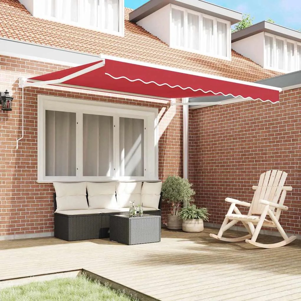 Toldo Retrátil Vermelho 2.5m x 2m