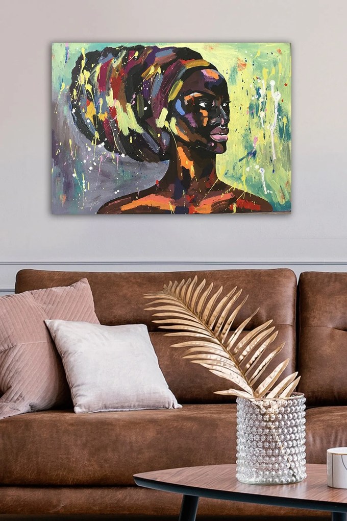 Pintura Decorativa em Tela 1421308973 – Multicolor – 50 x 70 cm