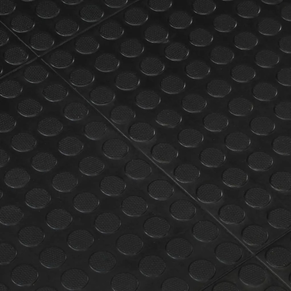 Ladrilho de borracha 12 mm 90x120 cm preto