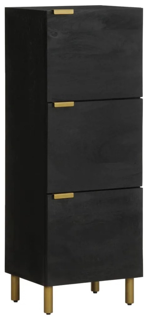 vidaXL Móvel alto 40x33x110 cm derivados de madeira preto