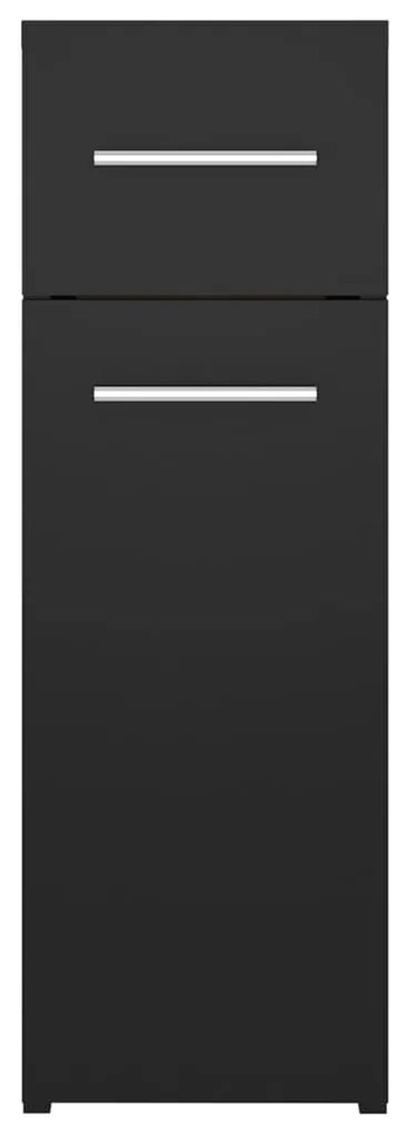 Armário boticário 20x45,5x60 cm derivados de madeira preto