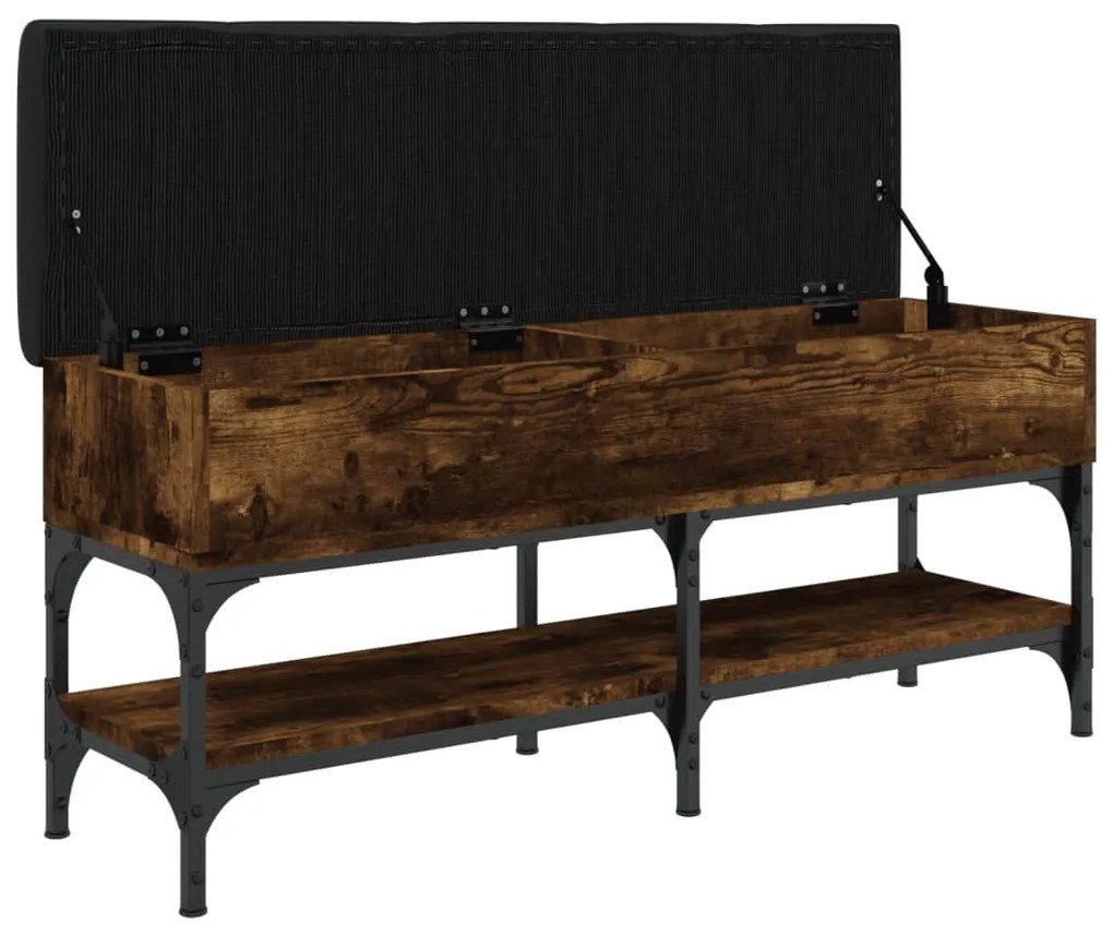Banco sapateira 102x32x45 cm derivados madeira carvalho fumado
