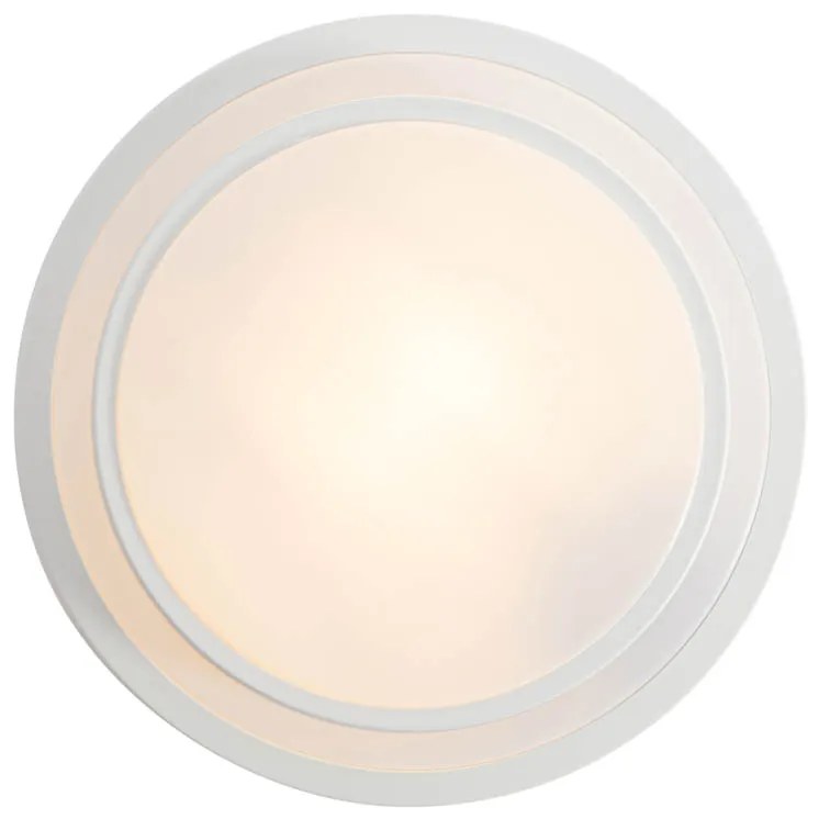 Candeeiro de teto moderno branco 25 cm IP44 - Walden