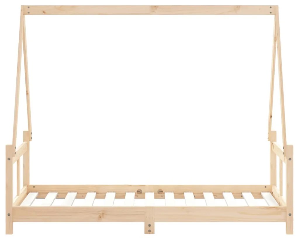Estrutura de cama infantil 80x160 cm pinho maciço
