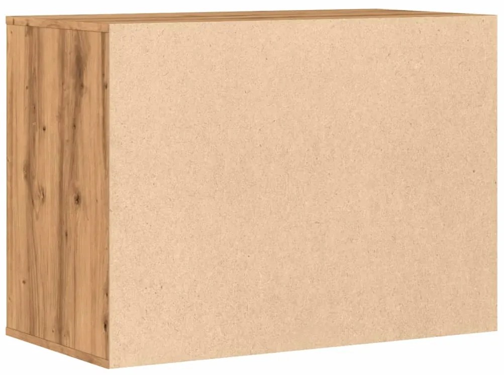 Cómoda com 3 Gavetas - 80x41x58 cm - derivados de madeira - carvalho a