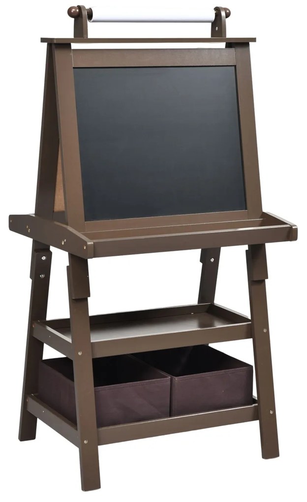 Cavalete infantil dupla face com quadro branco e quadro negro