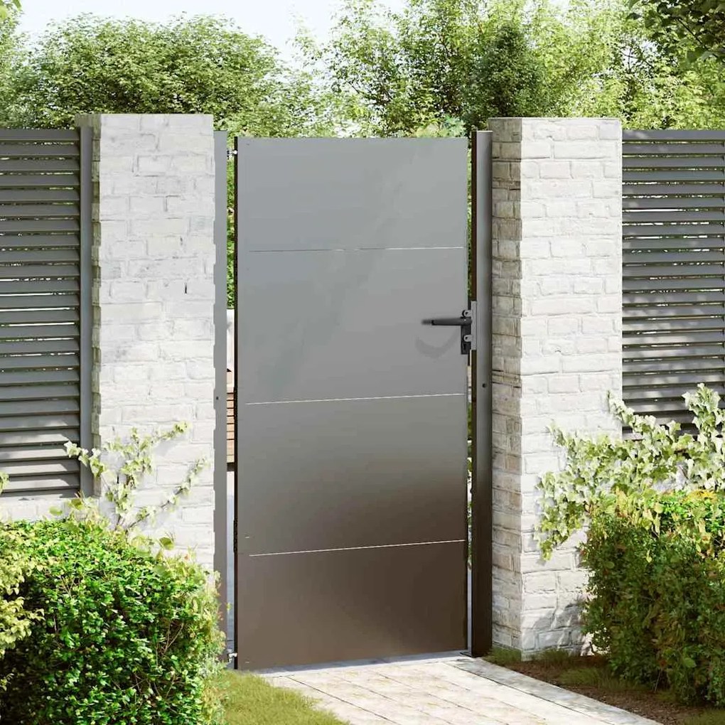 vidaXL Portão de Jardim Preto 105 x 175 cm Aço com Revestimento em Pó