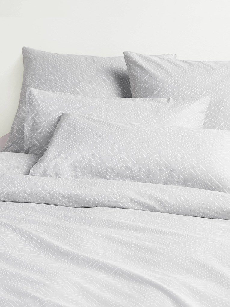 Capa de edredão em algodão com padrão gráfico Milano