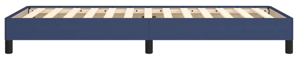 Estrutura de cama sem colchão 90x200 cm tecido azul