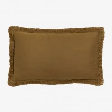 Cojín Retangular 30x50 Cm Em Algodão Soncey Castanho Areia - Sklum