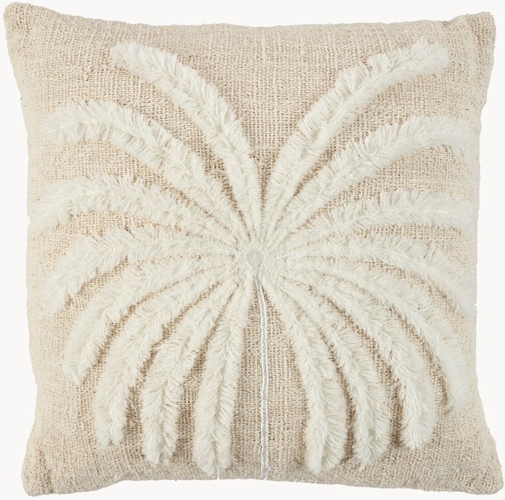Capa de almofada em ráfia artesanal Isla Palm