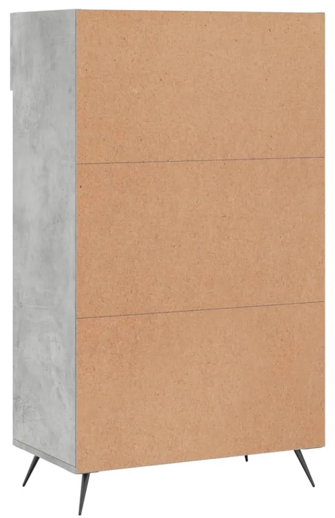 Sapateira 60x35x105 cm derivados de madeira cinzento cimento
