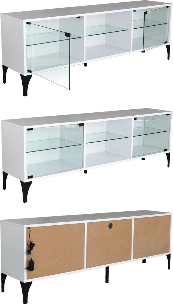 Móvel TV Tokyo – Branco – 160 cm x 55 cm x 35 cm