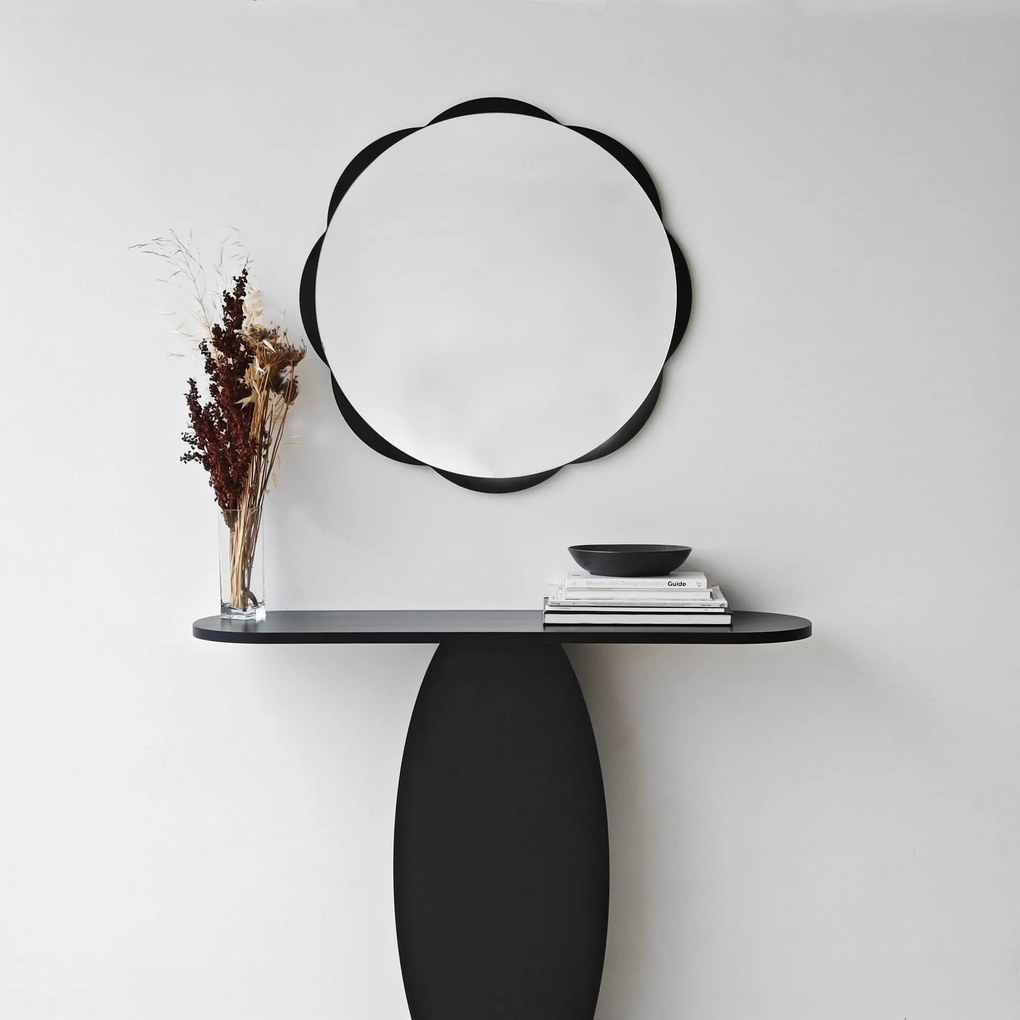 Espelho Fiore – Preto – 65 cm x 65 cm