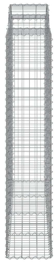 Cestos gabião arqueados 13 pcs 200x50x200/220 ferro galvanizado