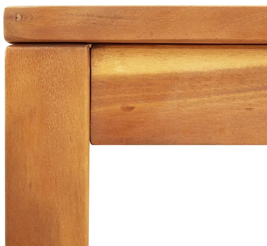 Mesa de jantar p/ jardim 110x110x75 cm madeira de acácia maciça