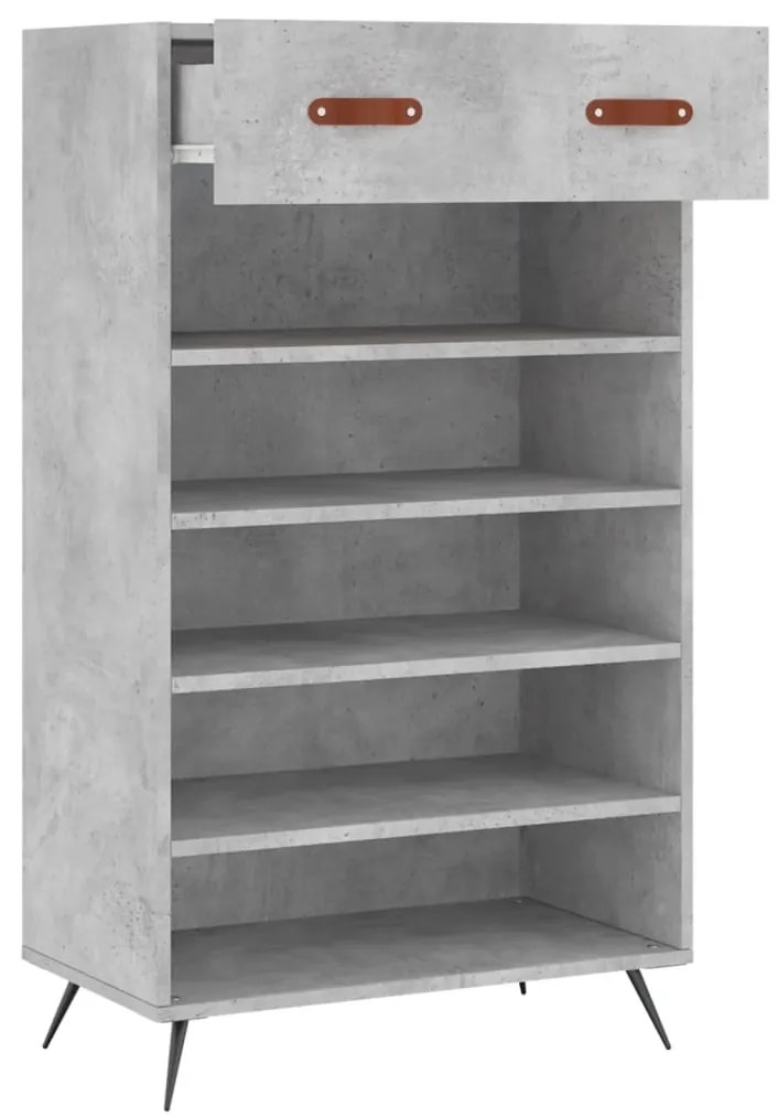 Sapateira 60x35x105 cm derivados de madeira cinzento cimento