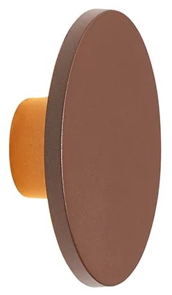 Candeeiro de parede exterior moderno castanho enferrujado com LED IP54 - Skyf