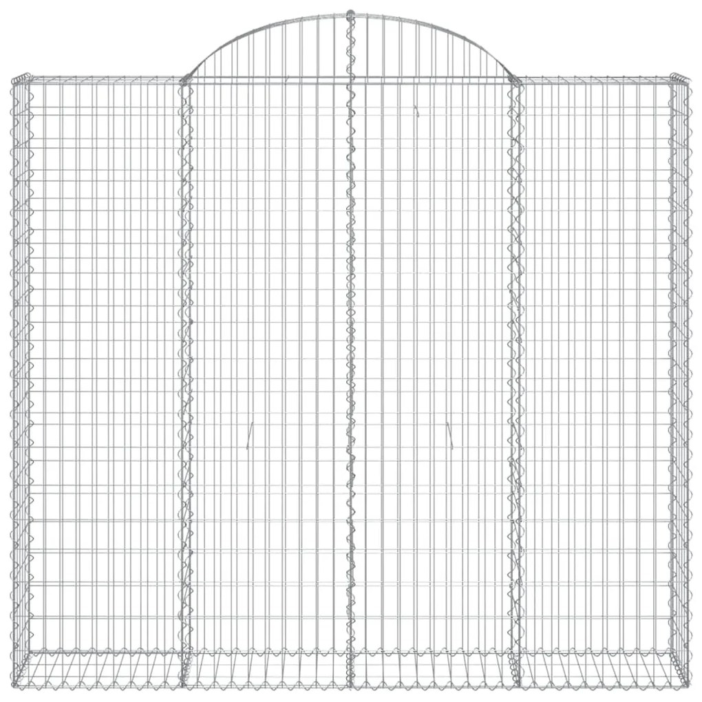 Cestos gabião arqueados 7pcs 200x50x180/200cm ferro galvanizado