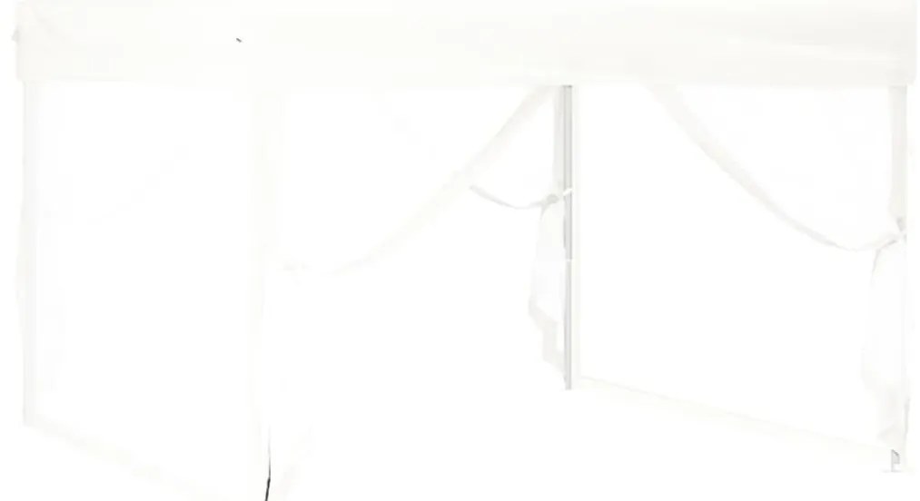 Tenda para festas dobrável com paredes laterais 3x3 m branco
