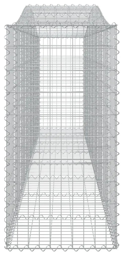 Cestos gabião arqueados 6pcs 400x50x100/120cm ferro galvanizado