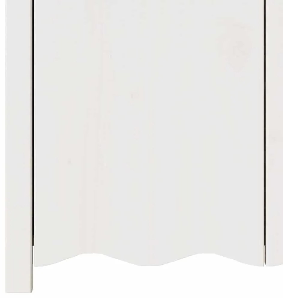 Sideboard vidaXL "DRAMMEN" Branco 114x43x75,5 cm Madeira Sólida Pinus