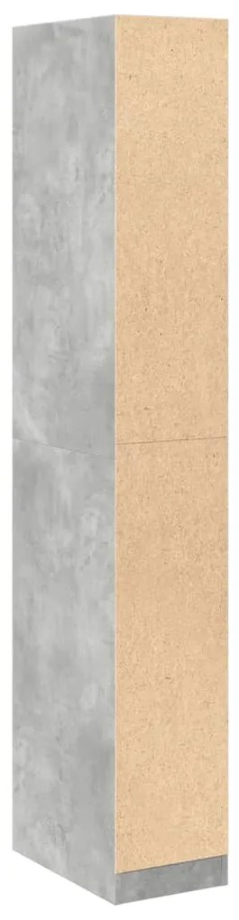 Roupeiro 30x50x200 cm derivados de madeira cinzento cimento