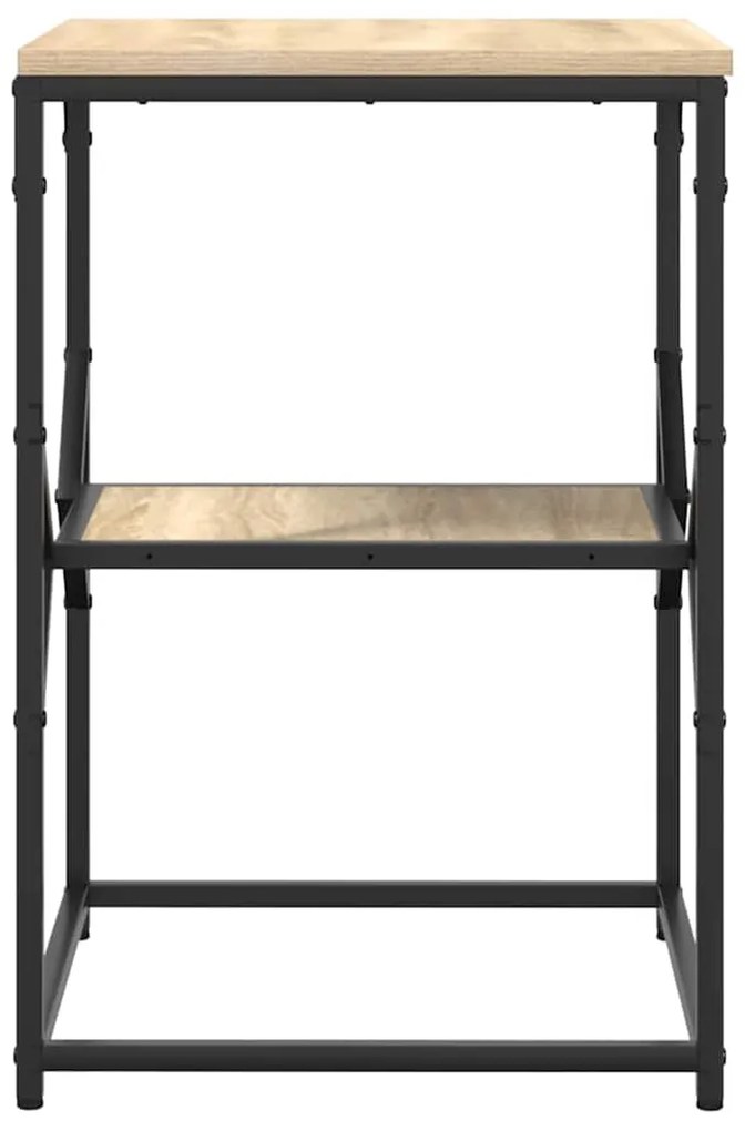 Mesa Lateral vidaXL Carvalho Sonoma 41x40x60 cm Madeira Engenharia