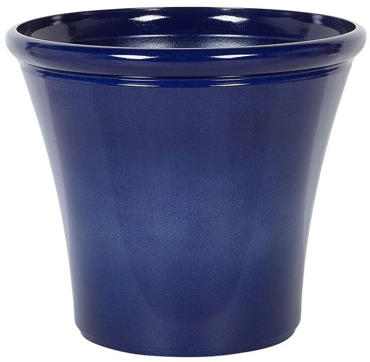 Vaso para plantas em fibra de argila azul marinho 50 x 50 x 44 cm KOKKINO Beliani