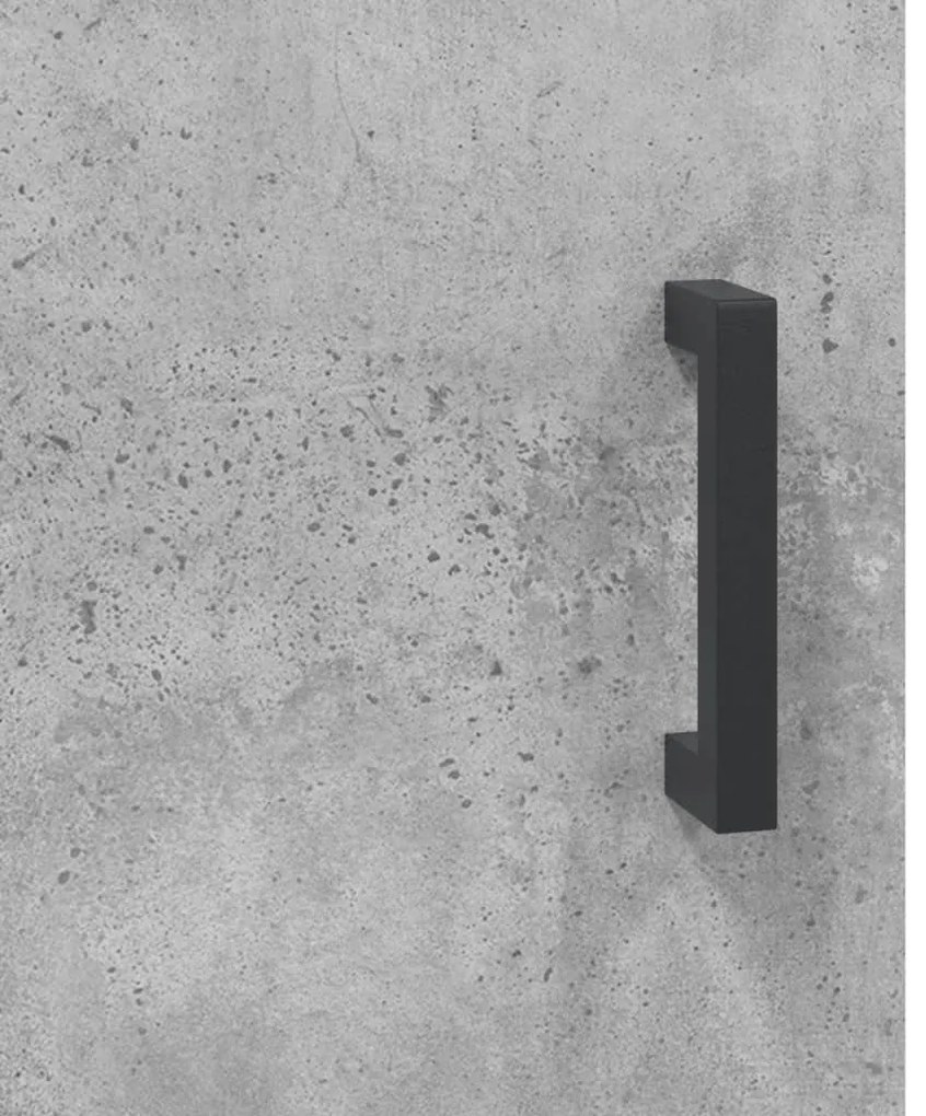 Móvel de TV 150x30x50 cm derivados de madeira cinza-cimento